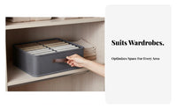 Compartment Clothes Box Double Row Layvisible 9compartment Clothing Sorter Space Saving