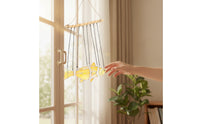 Fish Wind Chime Mosaic Stained Glass Wind Chime Coastal Hanging Ornament for Porch