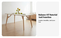 robust Wood Frame Rock Slab Table with Upholstered Chairs Light Luxury design Table and 6 Chairs set Sintered Stone table surface Dining Room Set Modern Minimalist Design for Families, Homeowners, Adults, Kitchen, Entertaining Guests, Apartment, Home