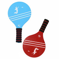 Shuttlecock Paddle Game Sturdy Wood Construction Banyupai Paddle Set Wooden Paddleball Set Thickened Paddles for Adults
