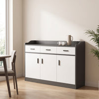 Storage Cabinet Freestanding Floor Storage Cabinet Modern Kitchen Cupboard for Dining Room, Apartment