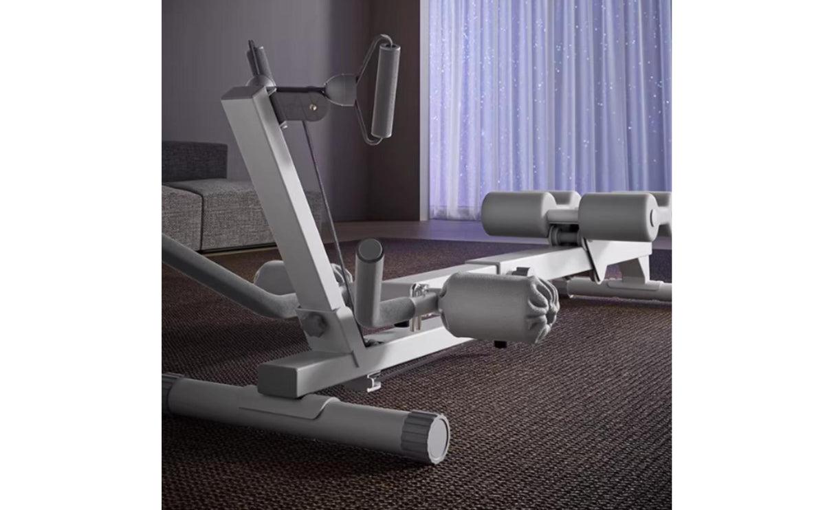 Multifunctional Rowing Instructor with Resistance Cord Adjustable Core Instructor Full-Body Exercise Machine Space-Saving for Beginners