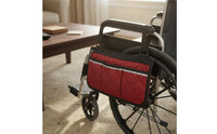 Side Storage Bag with Reflective Strips Quilted Organizer Compact Pouch for Child Transport