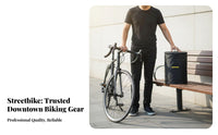 Foldable Folding Front Bike Basket Water Resistant Folding Handlebar Basket Thickened Material for Shopping, Grocery, Commuting