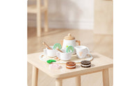 Wooden Tea Party Toy Creative Wooden Tea Set Tabletop for Daycare