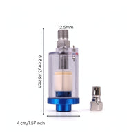 Easy to Maintain Spray Filter Quick Installation Air Line Filter with Clear Shell Stable Air Current Air Compressor Water Separator Rust-Proof for Painters