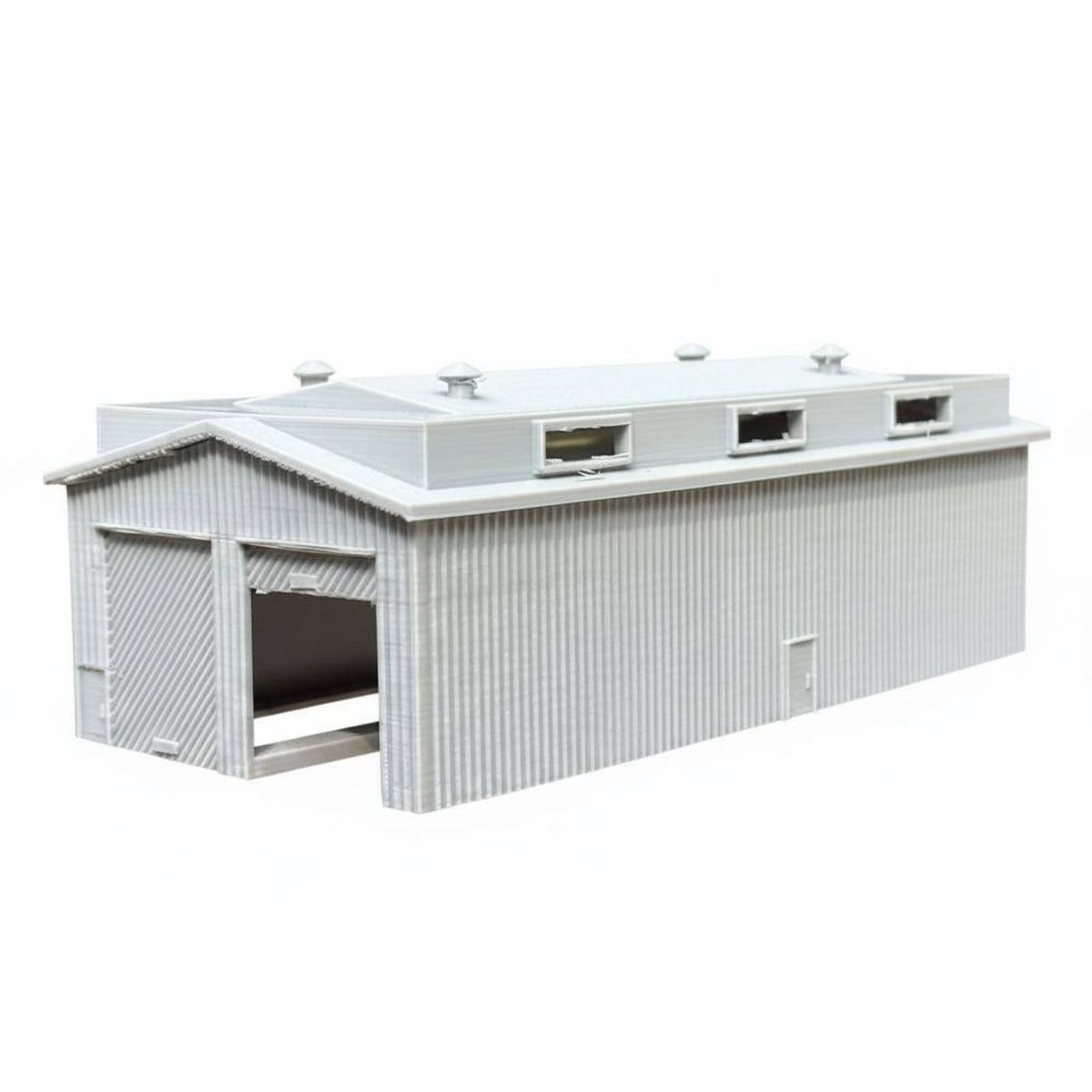 1/160 Railroad Shed DIY N Scale Train Depot Diorama Piece Miniature Rail Warehouse