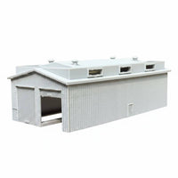 1/160 Railroad Shed DIY N Scale Train Depot Diorama Piece Miniature Rail Warehouse