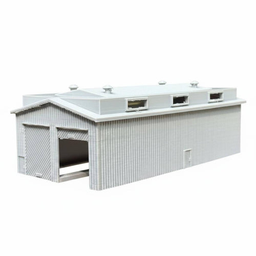 1/160 Railroad Shed DIY N Scale Train Depot Diorama Piece Miniature Rail Warehouse