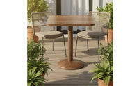 Nordic Design Small Round Table and Chairs Set Space Saving 3 Piece Dining Set Long-Lasting for Balcony, Cafe, Reception Area