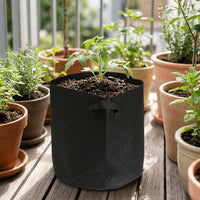 Non-Woven Planter, 20cm, Flower Pot, Stylish, Cultivation Bag, White, Set of 20, For Home Gardening, Seedling Growing, Gardening Supplies