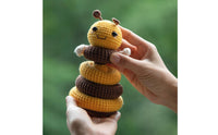 Handmade Stuffed Toy Bee Kit Hobby Bee Stacking Rings Kit for Adults