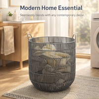 Laundry Basket with Handles for Easy Carrying, Waterproof Washing for Bathroom Storage