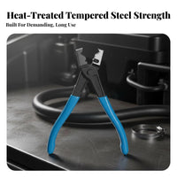 Hose Clamp Pliers High Hardness Carbon Steel Straight Jaw Hose Clamp Pliers Heavy Duty for Mechanics, DIY Enthusiasts, Engine Repair, Garage