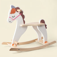 Wooden Rocking Horse Cute Rocking Horse Stable Rocker for Nursery
