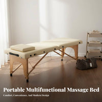 Foldable Portable Massage Table Multi-Purpose Folding Massage Bed Sturdy Construction Portable Treatment Couch High-Density Foam for Beauticians, Physical Therapists, Estheticians, Salon, Travel, Medical Practice, Mobile Treatment