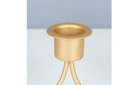 European Design 3-Arm Candelabra Light Luxury Wrought Iron Candelabrum Decorative Centerpiece for Wedding, Mantelpiece