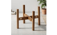 Plant Stand with Adjustable Width Expandable Wooden Plant Stand Pot Holder Modern Furniture Space-Saving for Home Decorators