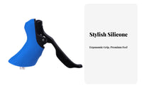 2 Pieces Cycling Bike Selector Hood Anti-Slip Cycling Bike Selector Grip Silicone Brake Lever Hoods Ergonomic Design