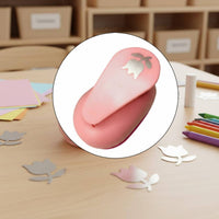 Decorative Paper Puncher Clean Cut Decorative Shape Puncher Lever Action Craft Cutter Blade Crafting Supply Non-Slip Bottom