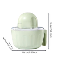 Rechargeable Ice Cream Maker Cordless Ice Cream Machine Portable Chilled Dessert Machine Compact for Families, Small Kitchens