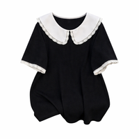 Ladies Short Sleeve Blouses in Soft Fabric for Summer Wear, Plus Size Casual Shirts up to 7XL for Comfortable Fit