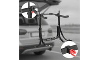 Trunk Mount Bike Rack Strap-Secured Trunk Bike Rack Compact Cycle Carrier with Straps for Cyclists