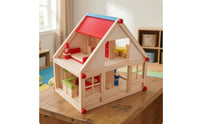 Wooden Dollhouse Decorative Trim Two-Story Dollhouse Balcony Children's Toy