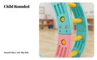 Sensory Integration Playset Develops Motor Skills children's Balance Path Non-Slip Surface Modular Balance Beam Set for Girls, Playroom, Outdoor, Home