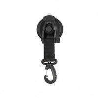 4 Pieces No-Drill Carabiner Suction Hook Portable Reusable Suction Hook Heavy Duty for Car, Outdoor, Camping