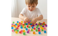 Jelly Cube Squeezable Jelly Cubes Fidget Block Soft Building Block Tactile for Children, Desk, Classroom