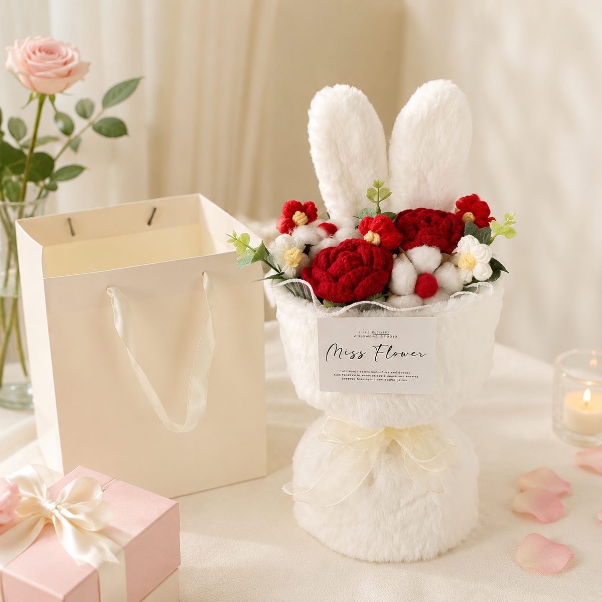 decorative flower gift basket