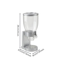 Single Cereal Dispenser Transparent Dry Food Dispenser Compact Space-Saving for Breakfast Station