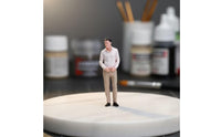 Miniature Figurine Hand-Painted Male Figurine Realistic Statue for Collectors