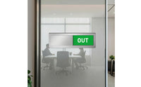 Acrylic Office Availability Sliding Door Sign Slim Availability Sign Smooth Door Slider Privacy for Meeting Room