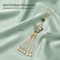 Chinese Style Tassel Brooch Pin for Cheongsam Hanfu