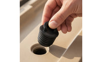 Watertight Boat Drain Plug Leak-Proof Boat Plug with Handle Rubber Push-in Stopper Ribbed for Kayakers, Boats, Kayaks