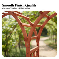 Wooden Garden Arch Anti Wooden Garden Arbor Weather-Resistant Climbing Plant Archway for Landscapers, Homeowners, Courtyard, Backyard, Lawn