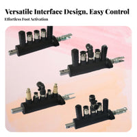 Multi-Port Air Control Valve Strong Sealing Tire Changer Foot Pedal Valve High Strength Tire Machine Pneumatic Switch for Mechanics