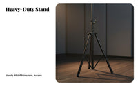 Non-Slip Feet Tripod Speaker Stand All-Metal Construction Adjustable Tripod Speaker Stand Portable Audio Equipment Accessory Easy Setup for DJs, Musicians, Professionals, KTV, Stage, Live Performance, Studio