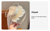 Birthday Cake Headband Bead Embellished Princess Crown Headband Light up Birthday Crown Mesh Overlay Accent for Parties