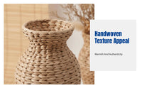 Handmade Grass Woven Vase, Japanese Style, Minimalist Home Decor Accent