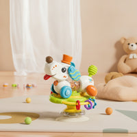 Suction Cup Toy Rotating High Chair Toy Developmental Compact for Babies, Tabletop, Travel
