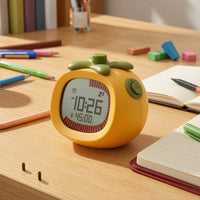 Tomato Clock Cute Tomato Timer Digital Timer Battery Operated Desk Clock Compact for Students, Study Room, Bedside