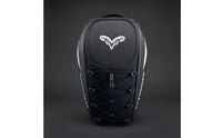 Reflective Motorcycle Rear Seat Bag Structured Motorcycle Tail Bag with Backpack Straps Adjustable for Commuters