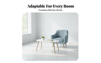 Nordic Design Oval End Table Minimalist Design Oval Accent Table Space-Saving Household Furniture Multi-Room Use for Apartment Dwellers, Homeowners, Students, Bedroom, Small Areas, Office, Entryway