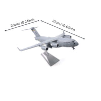 1:200 scale C-17 DieCast Heavy Transport Jet Airplane High Detail Heavy Transport Jet Strategic Airlifter Model Detailed Finish Cargo Plane Copy for Aviation Fans