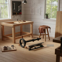 Workbench Leg Clamp European Style Wooden Leg Vise Parallel Heavy Duty Carpentry Vise for Woodworkers