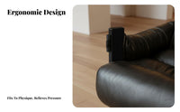 Stylish Designer visual and design U-Shaped Armchair Retro Inspired Adjustable rearrest Chaise Lounge sturdy Frame Living Room Seating Ergonomic Design for Homeowners, Adults, Readers, perusing reading area, Bedroom, Apartment, Office