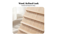 Wooden Earring Display Stand Minimalist Design Earring Card Holder Rack Sturdy and 3-Tier Wooden Display Stand for Market Stalls, Craft Fairs